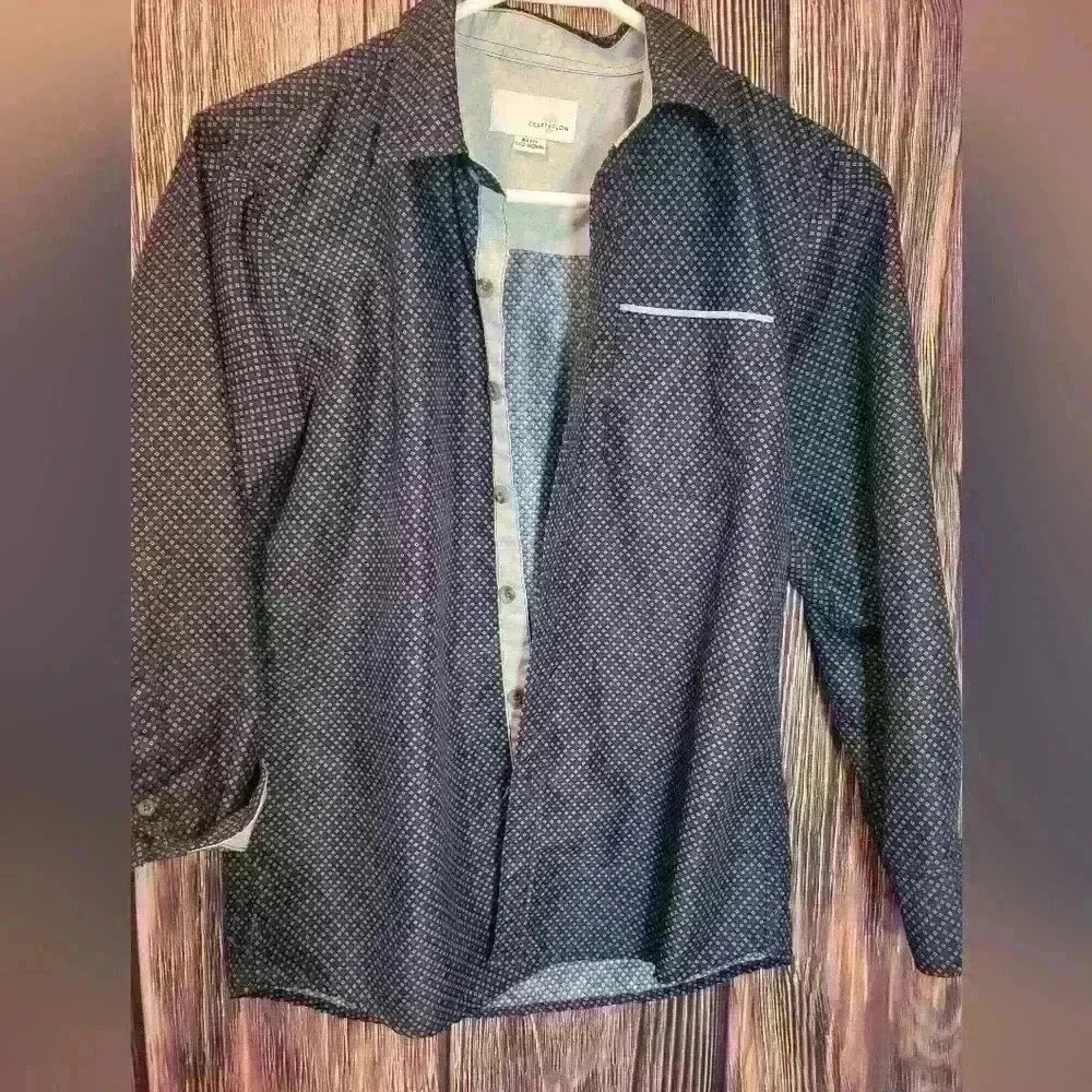 Craft + Flow boys dress shirt sz 10/12 - Picture 5 of 6